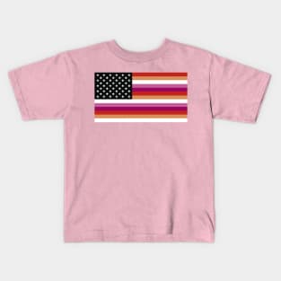 united states of lesbian Kids T-Shirt